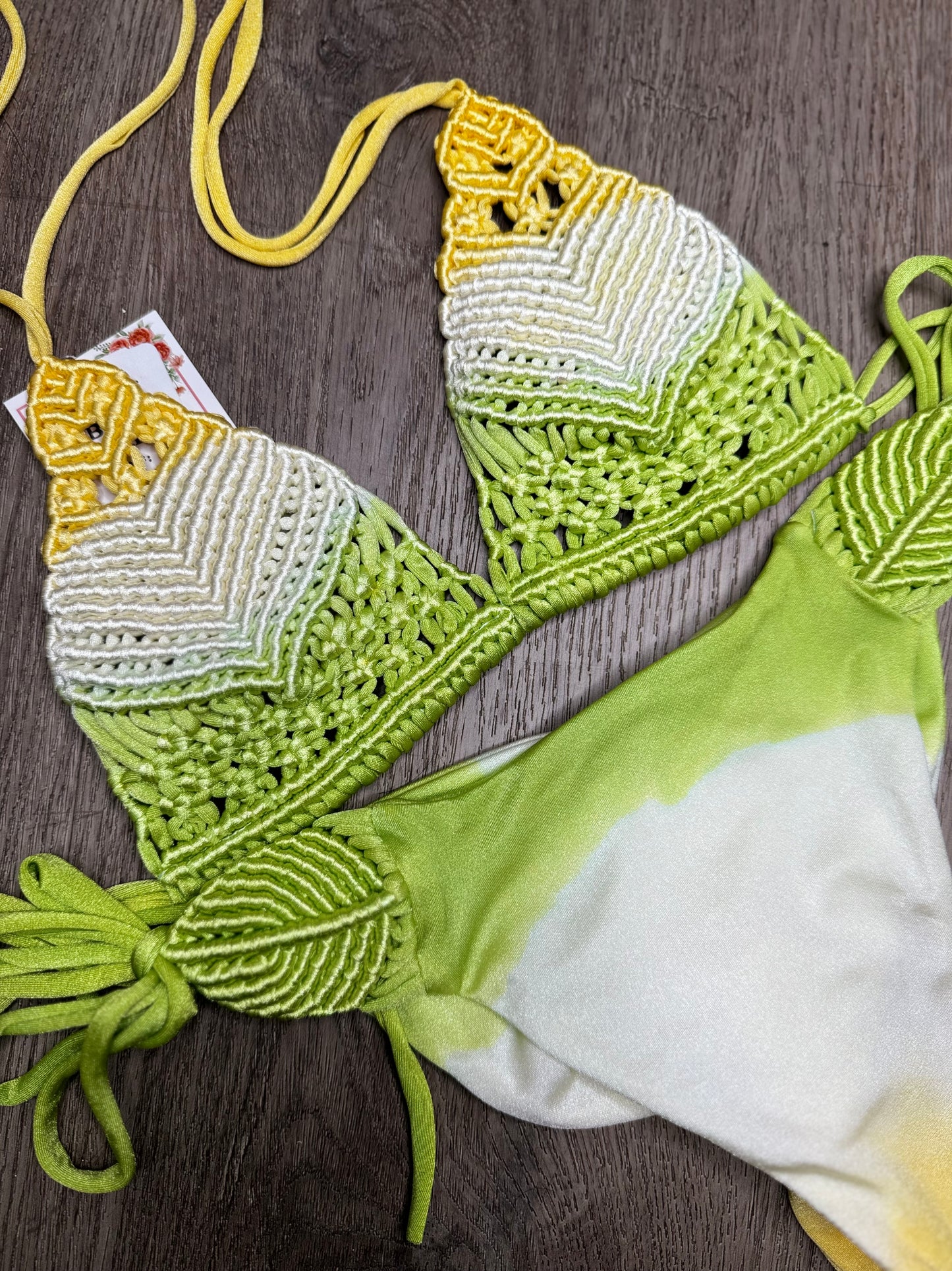 Corin macrame bikini set (SIZES)