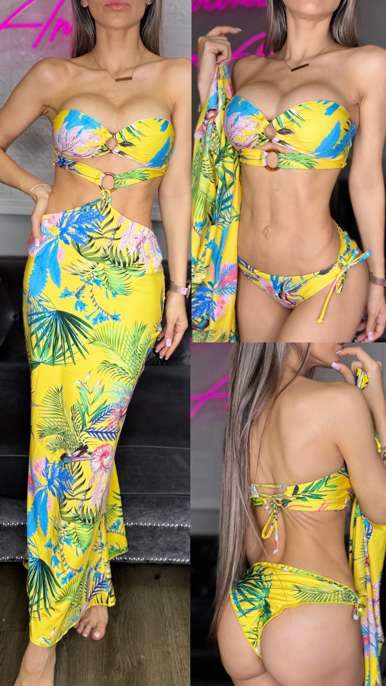 Trio Kathe Bikini and cover up set