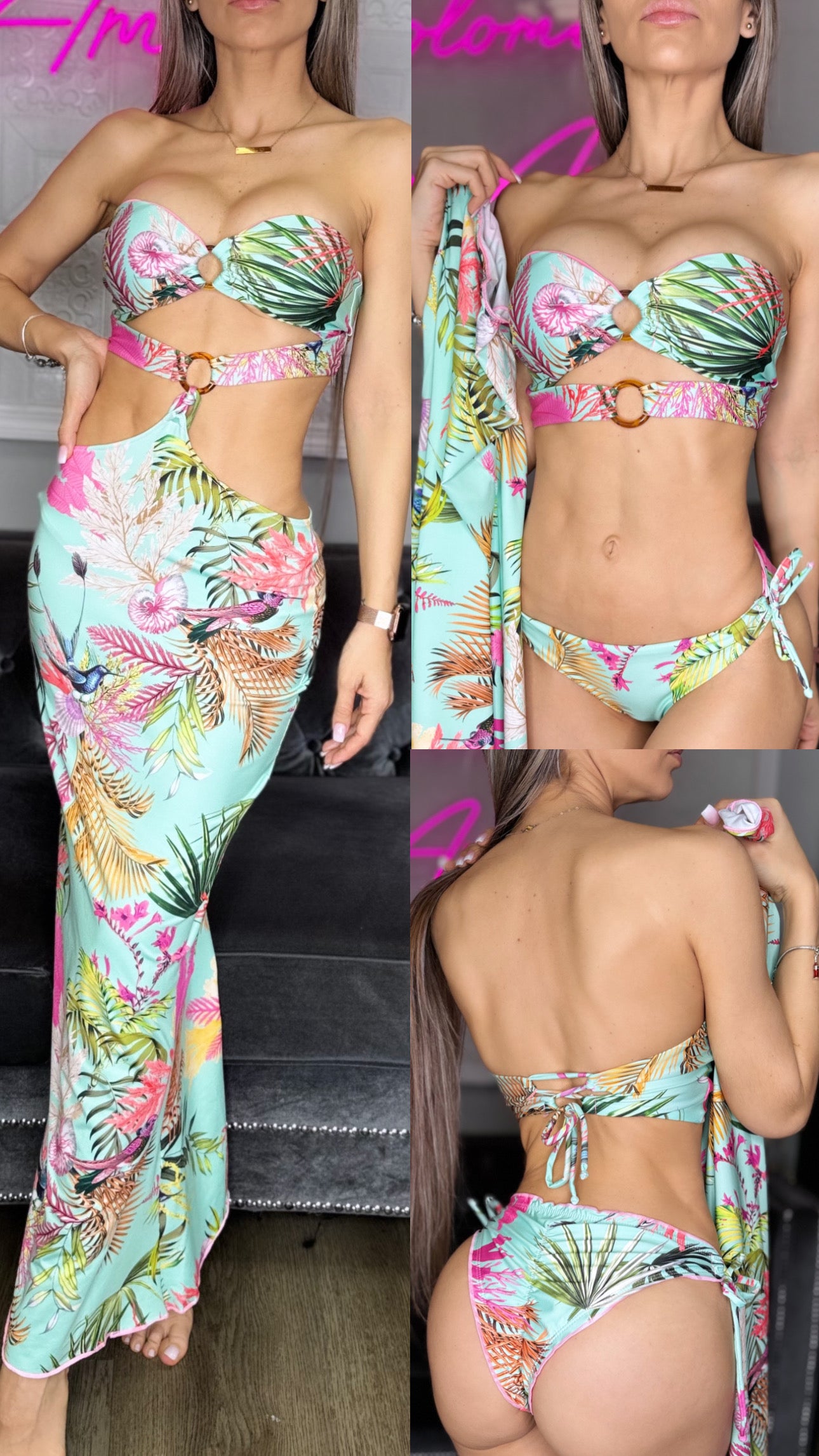 Trio Kathe Bikini and cover up set