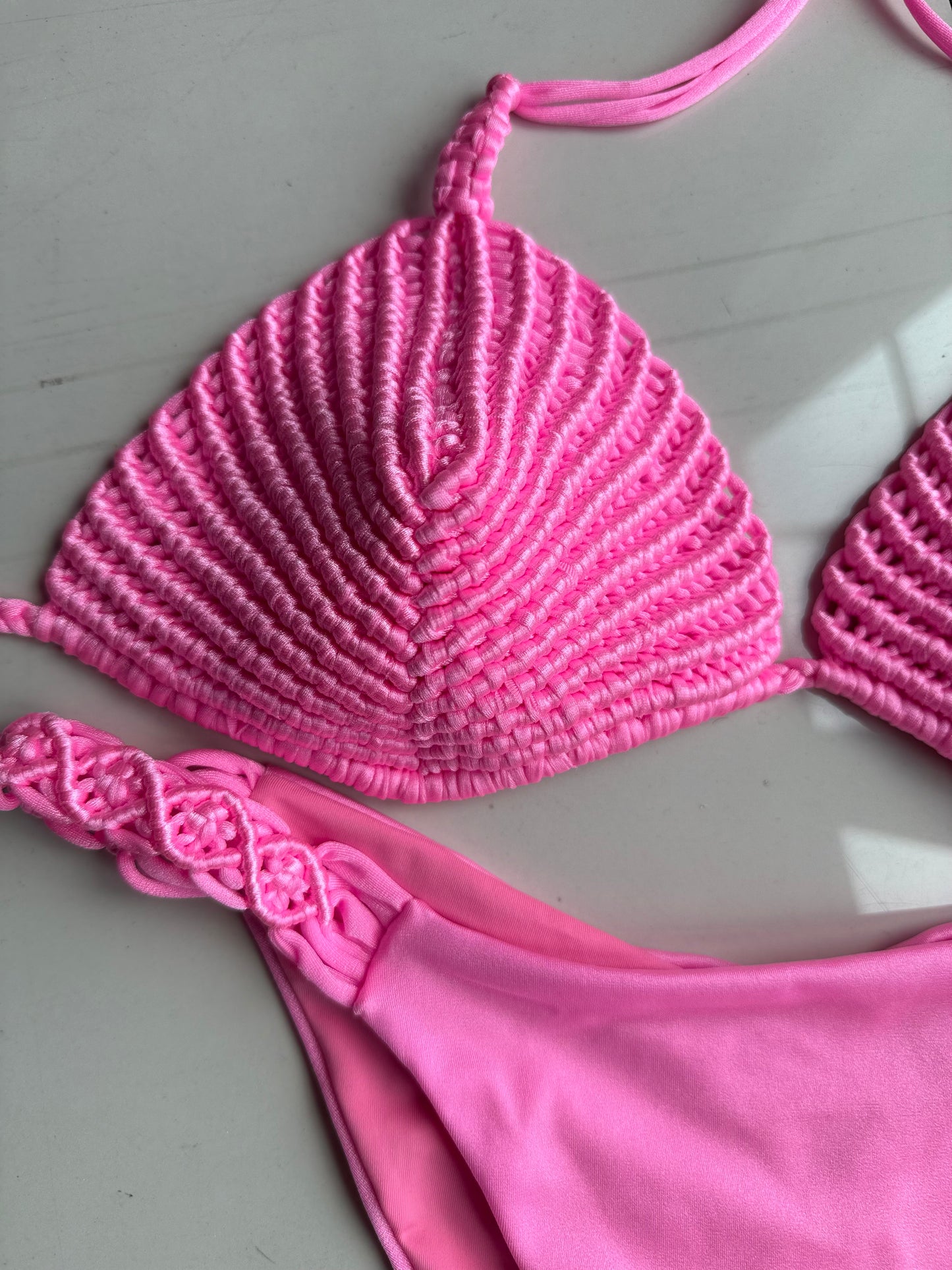 Coral bikini set