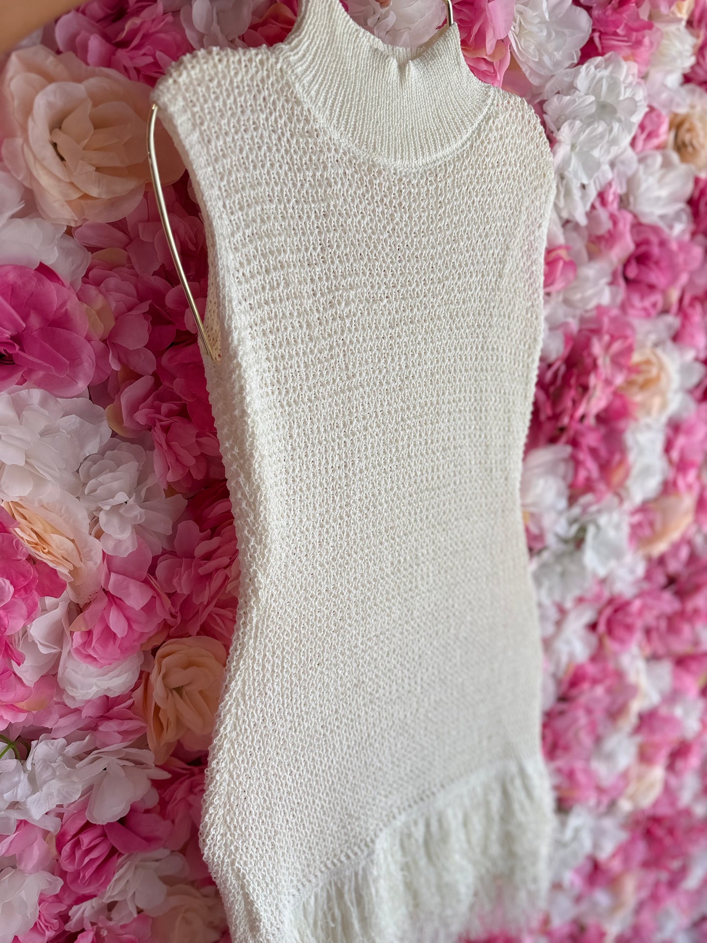Vida crochet mini dress