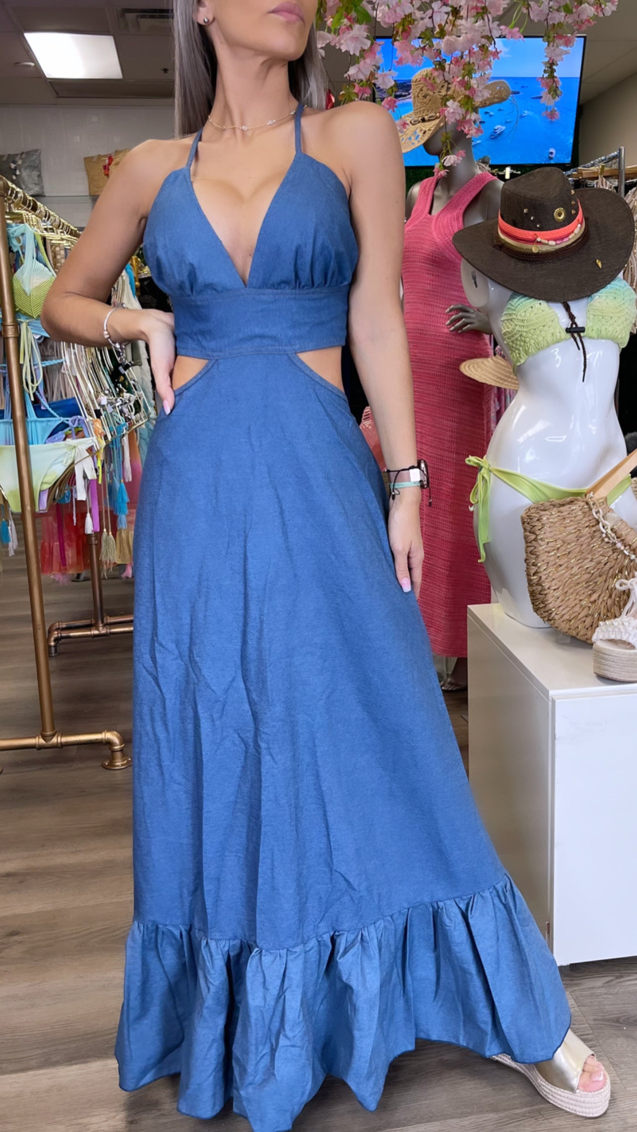 Denim dress
