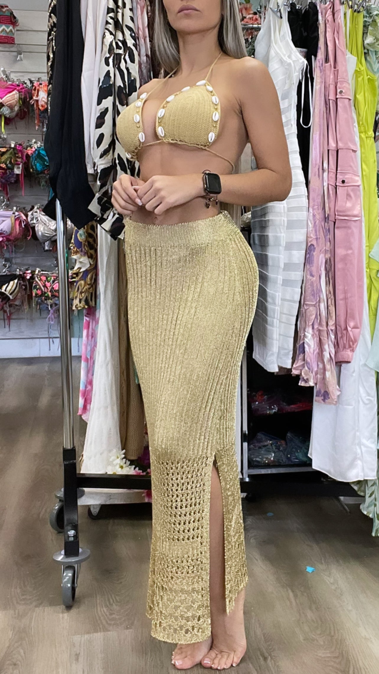 Shine skirt crochet