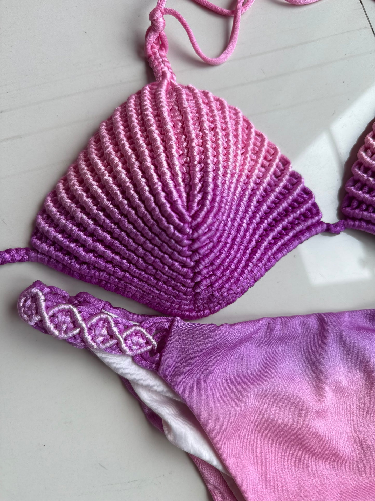 Coral bikini set