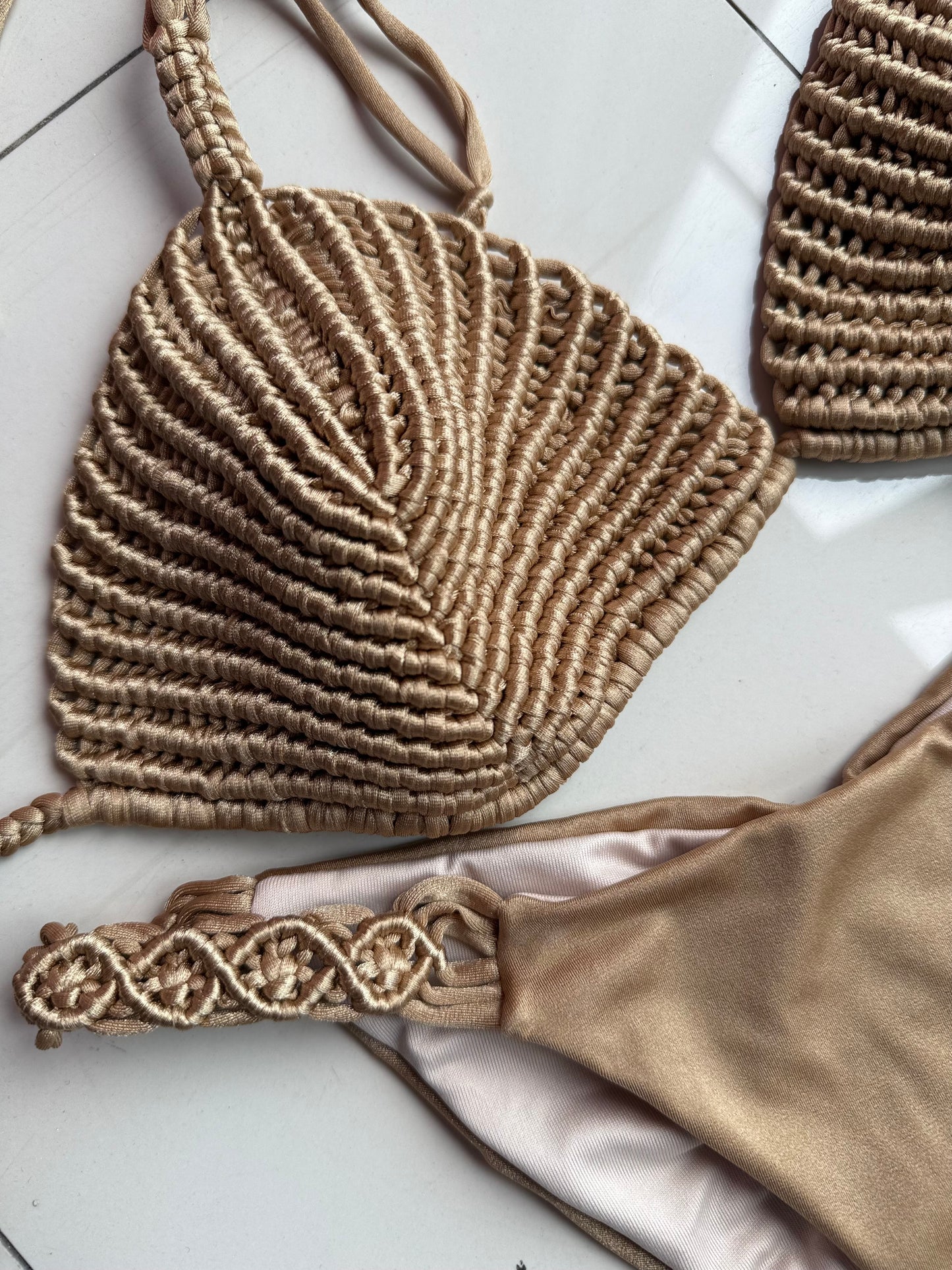 Coral bikini set