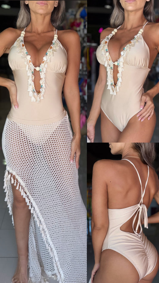 Yucatan one piece and skirt set