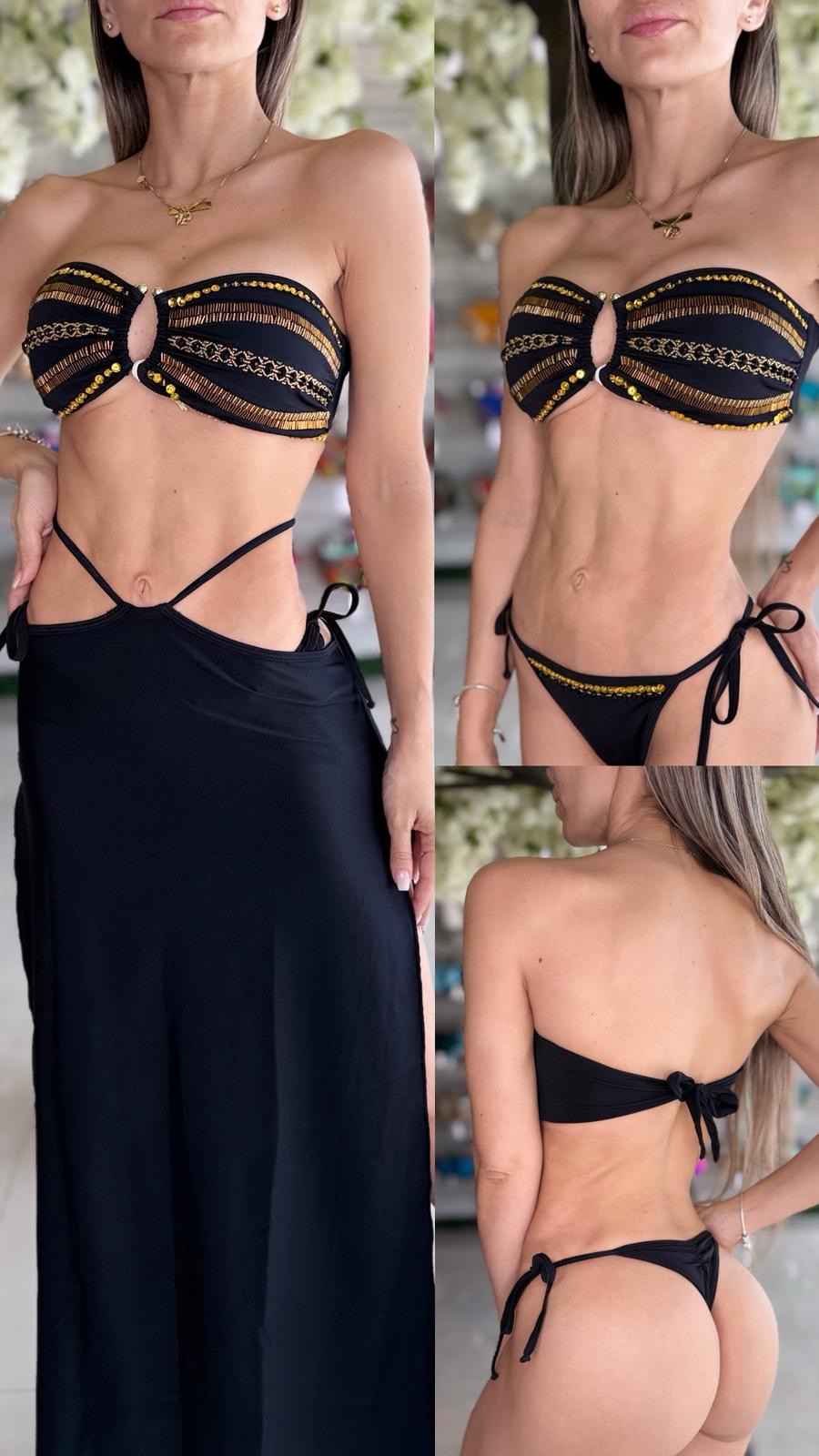 TRIO EVA BIKINI BORDADO CON SALIDA