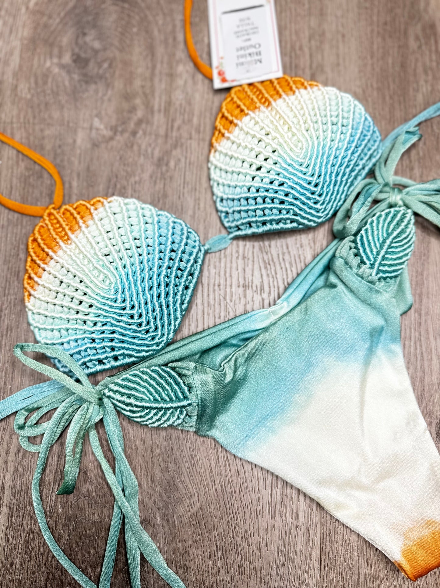 Palms macrame bikini set (SIZES)