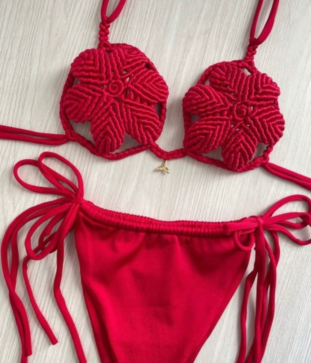 Flores macrame bikini set (SIZES)