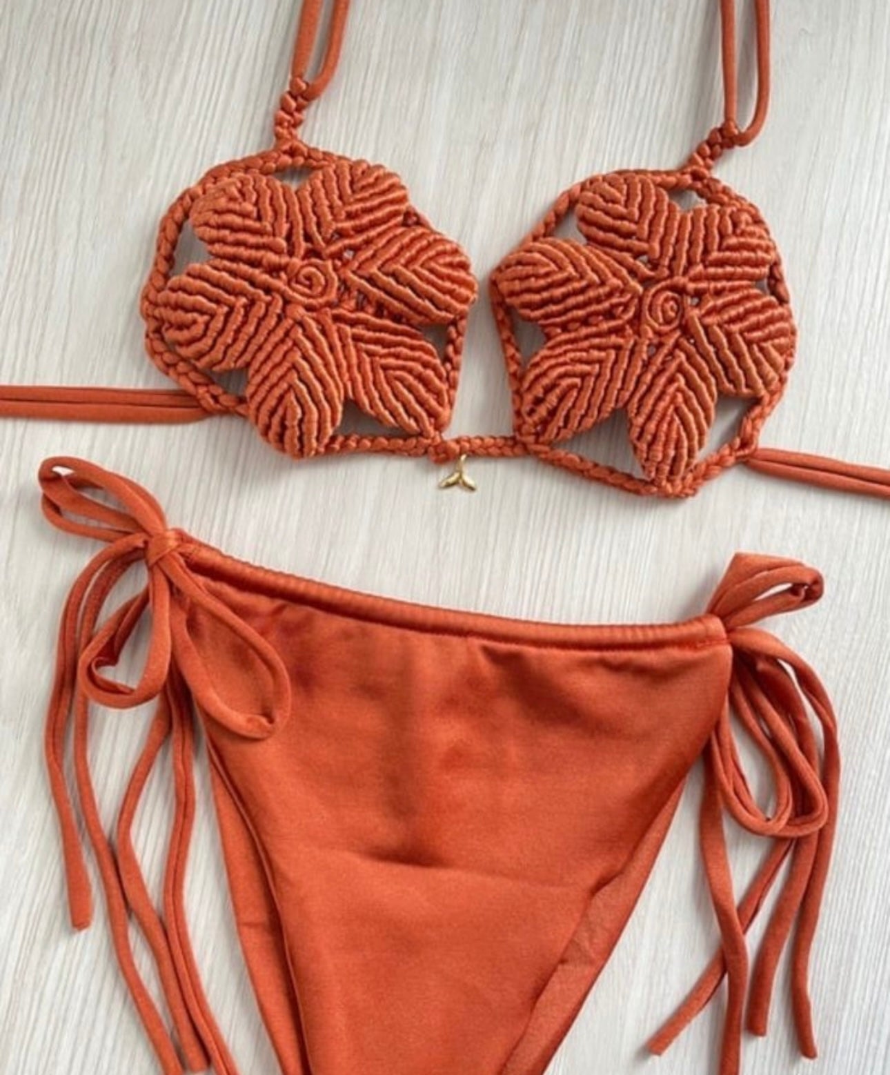 Flores macrame bikini set (SIZES)