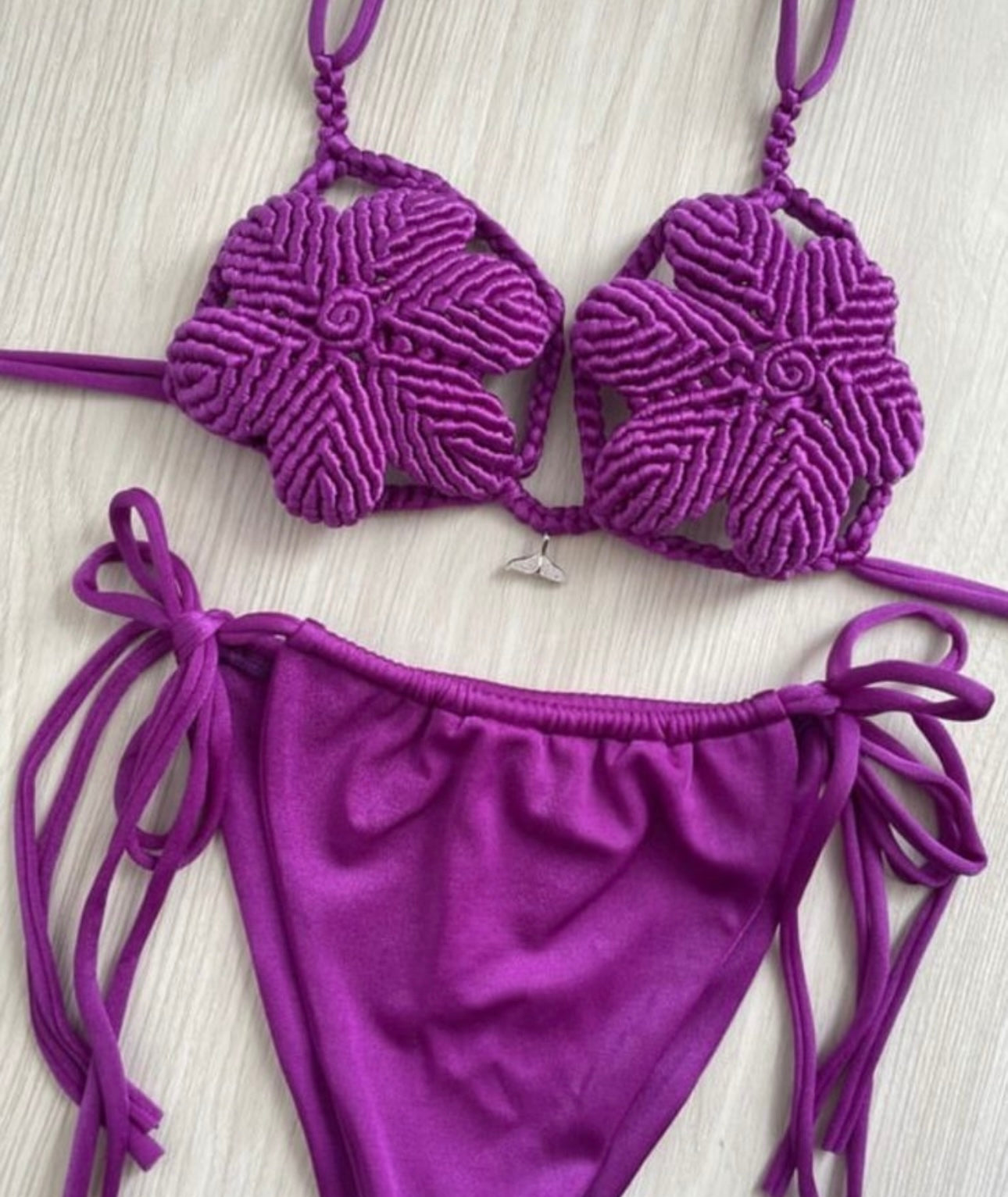Flores macrame bikini set (SIZES)