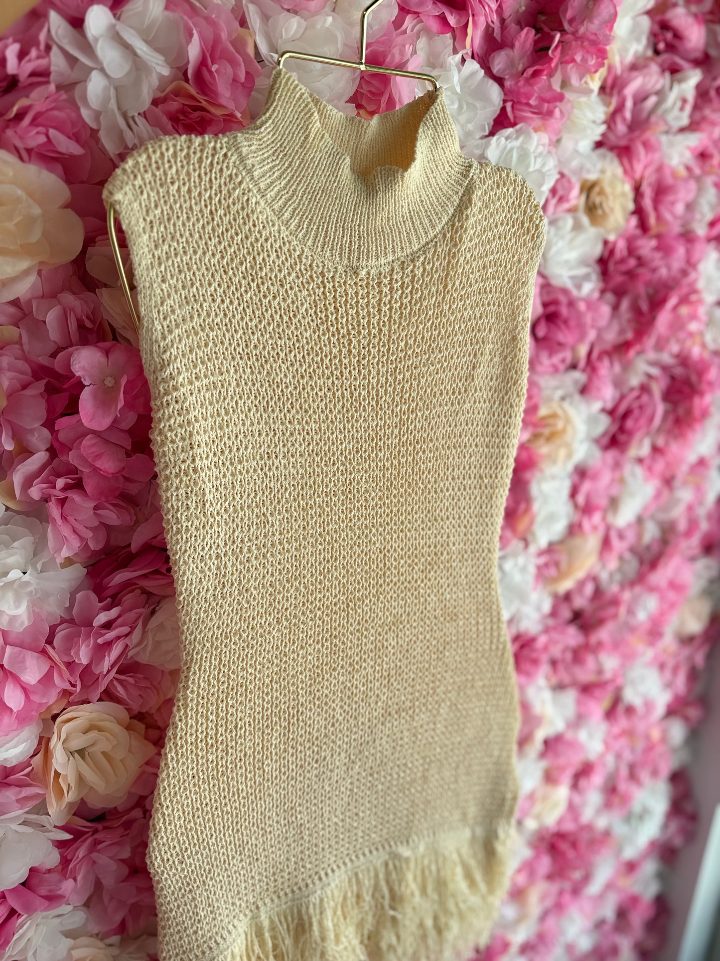 Vida crochet mini dress