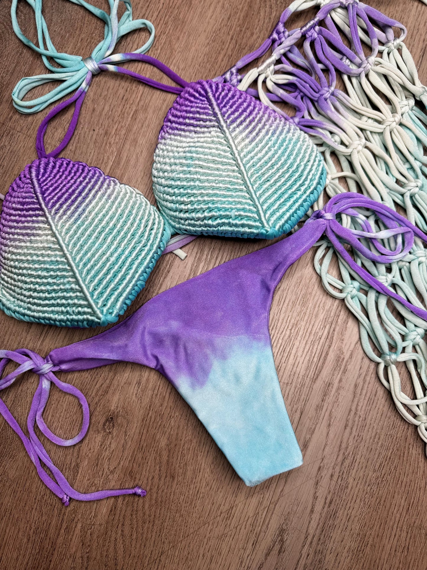 Bikini shell with skirt set