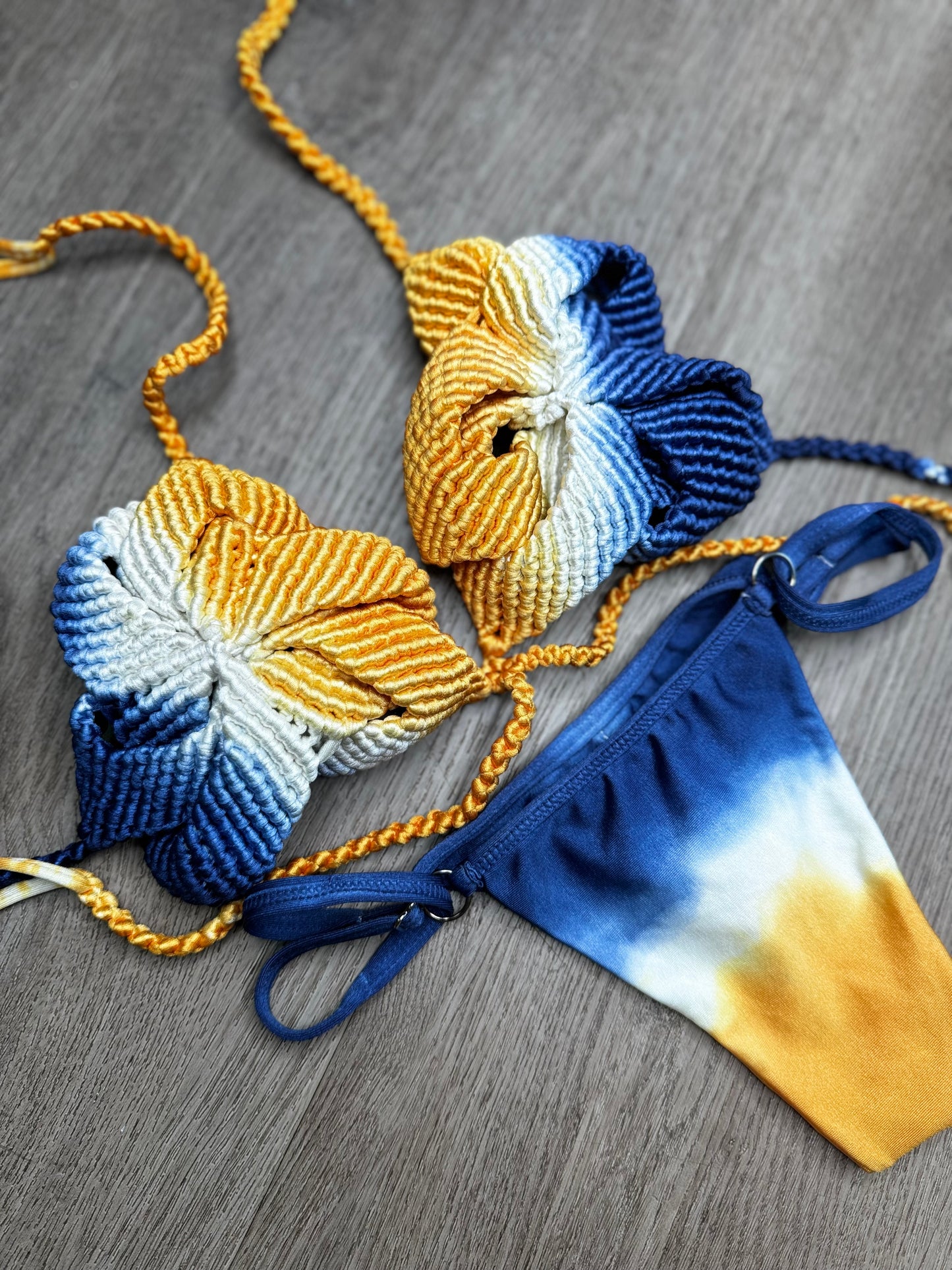 Policarpa macrame handmade bikini set