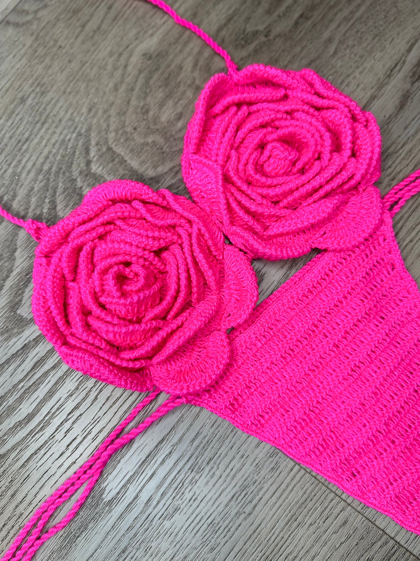 Roses crochet bikini set