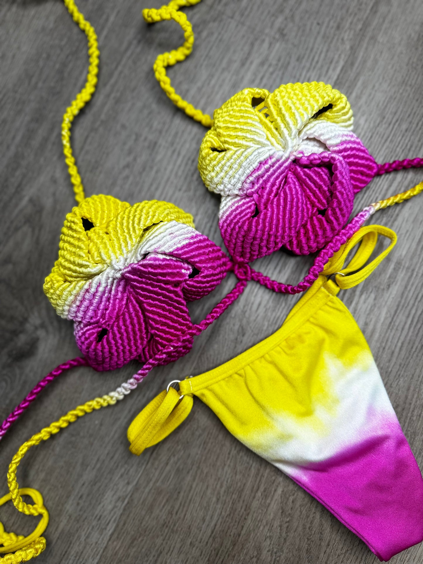 Policarpa macrame handmade bikini set