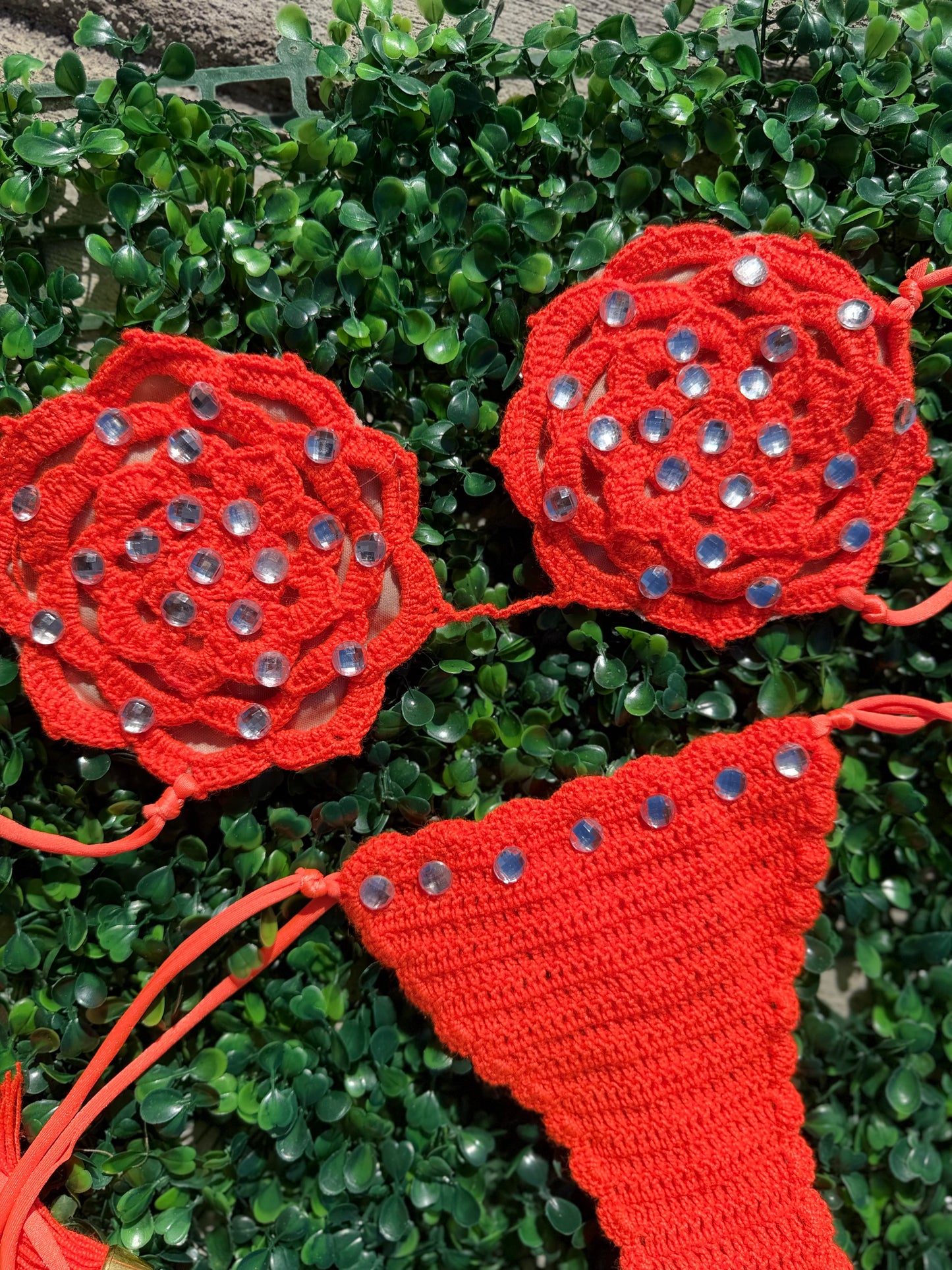 Flor de loto crochet bikini set
