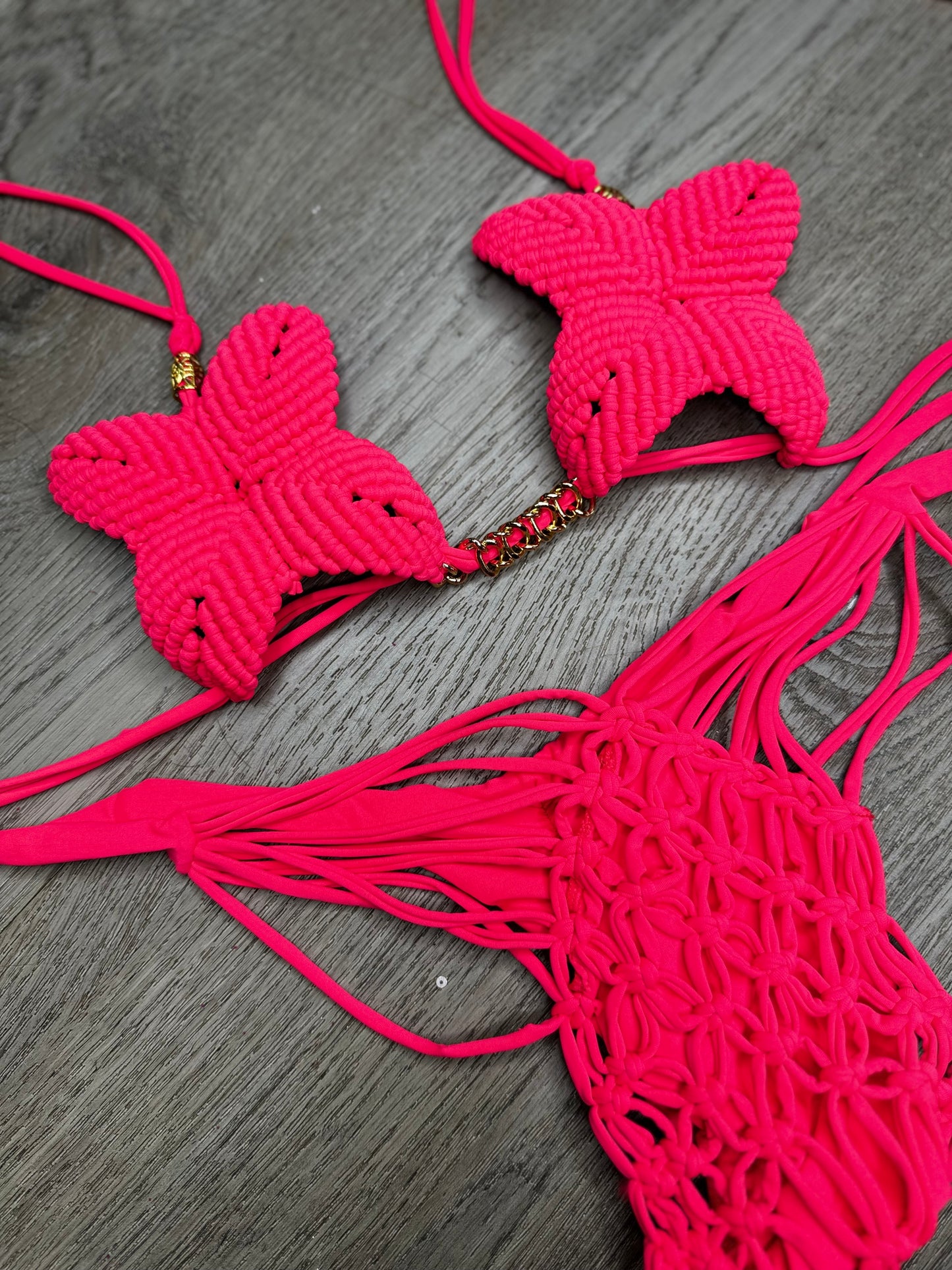 Mariposa bikini set macrame