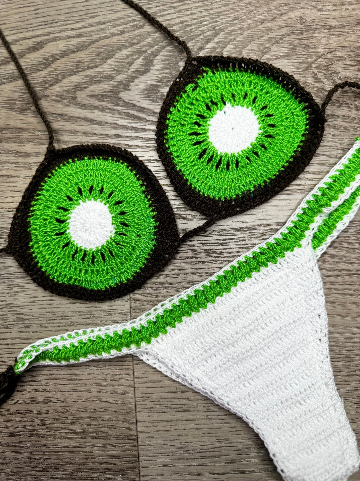 Tutti frutti crochet bikini set