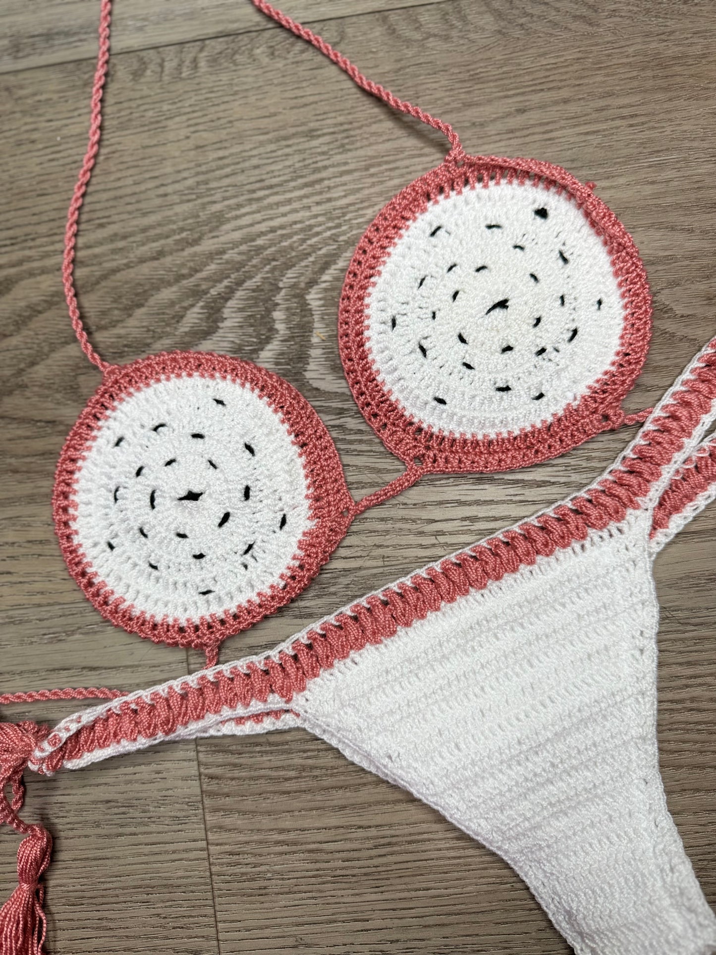 Tutti frutti crochet bikini set