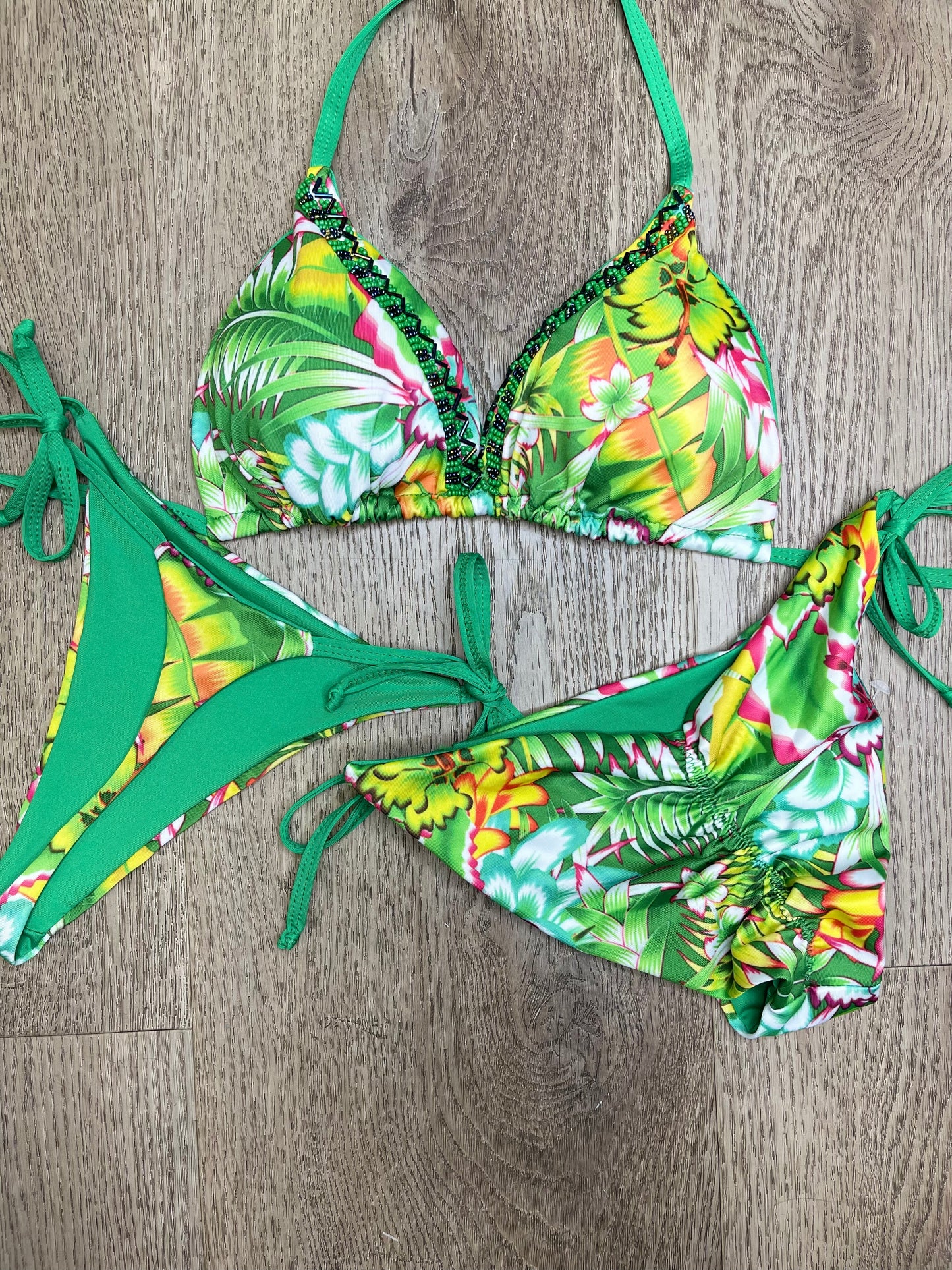 Trio tropical 3 piece bikini