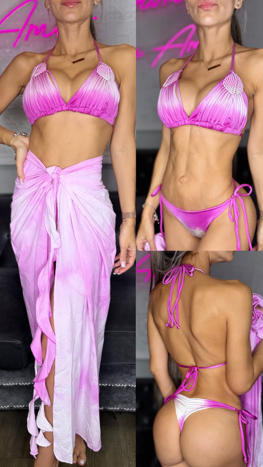 Annat macrame bikini and skirt set