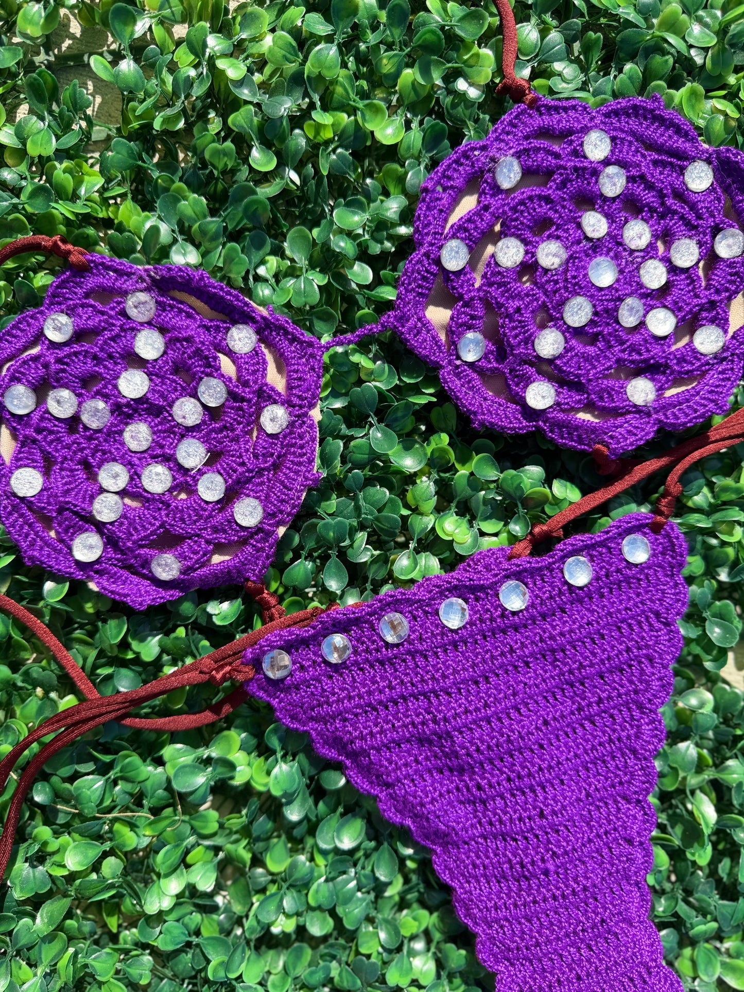 Flor de loto crochet bikini set