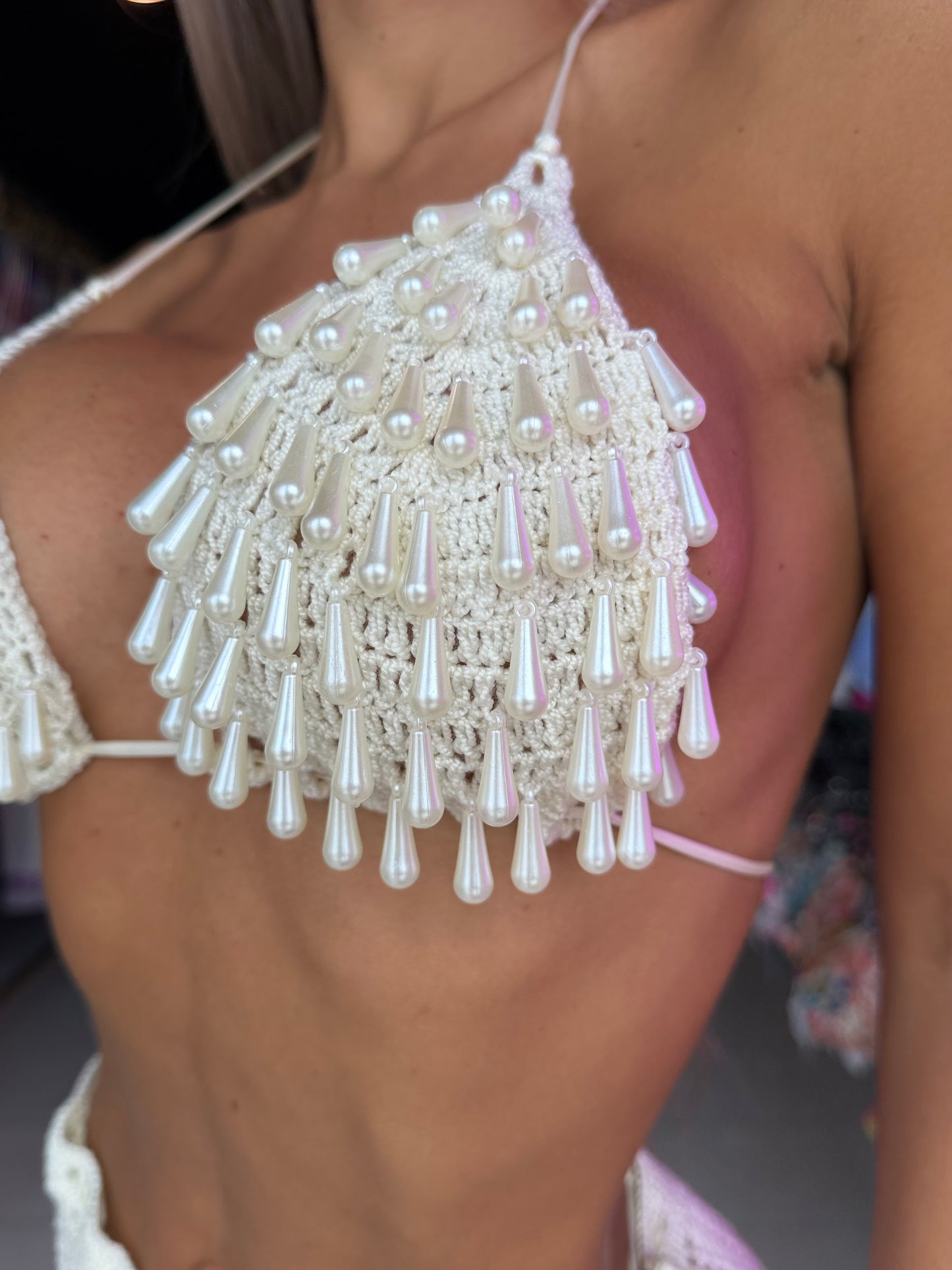 Gotita crochetbikini and skirt set