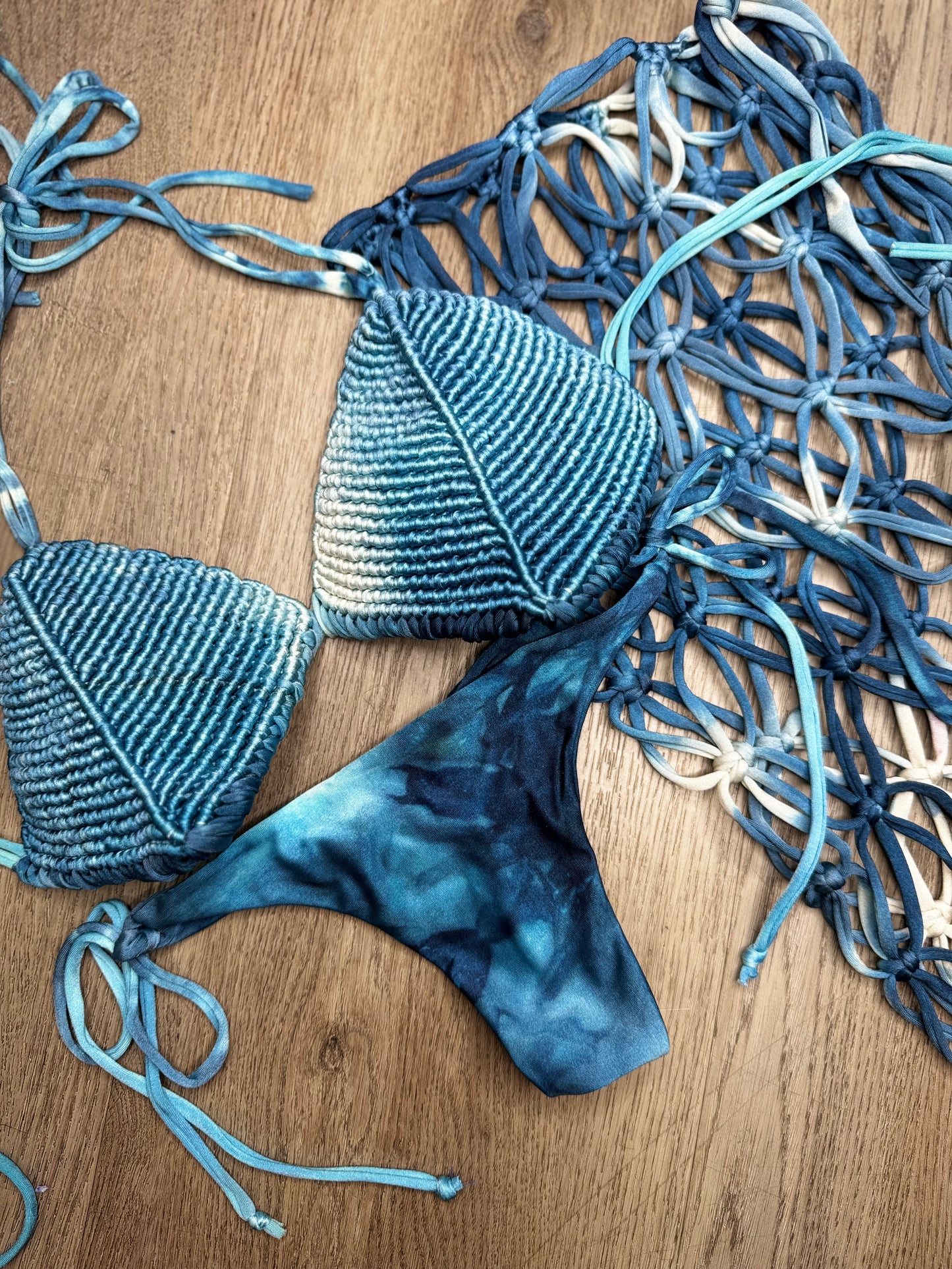 Bikini shell with skirt set