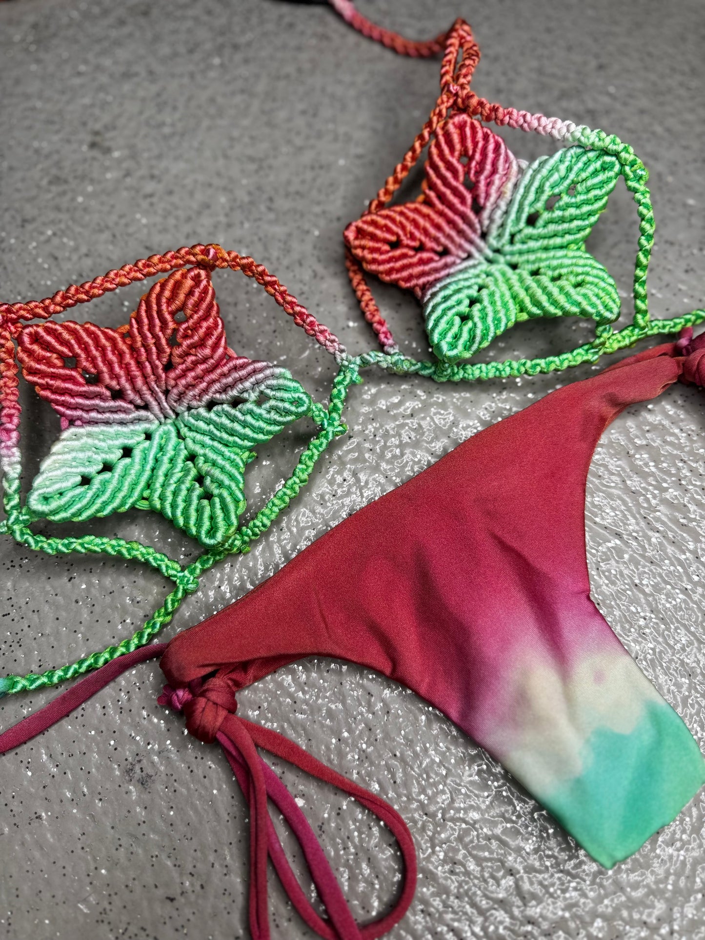 Estrellas macrame bikini set