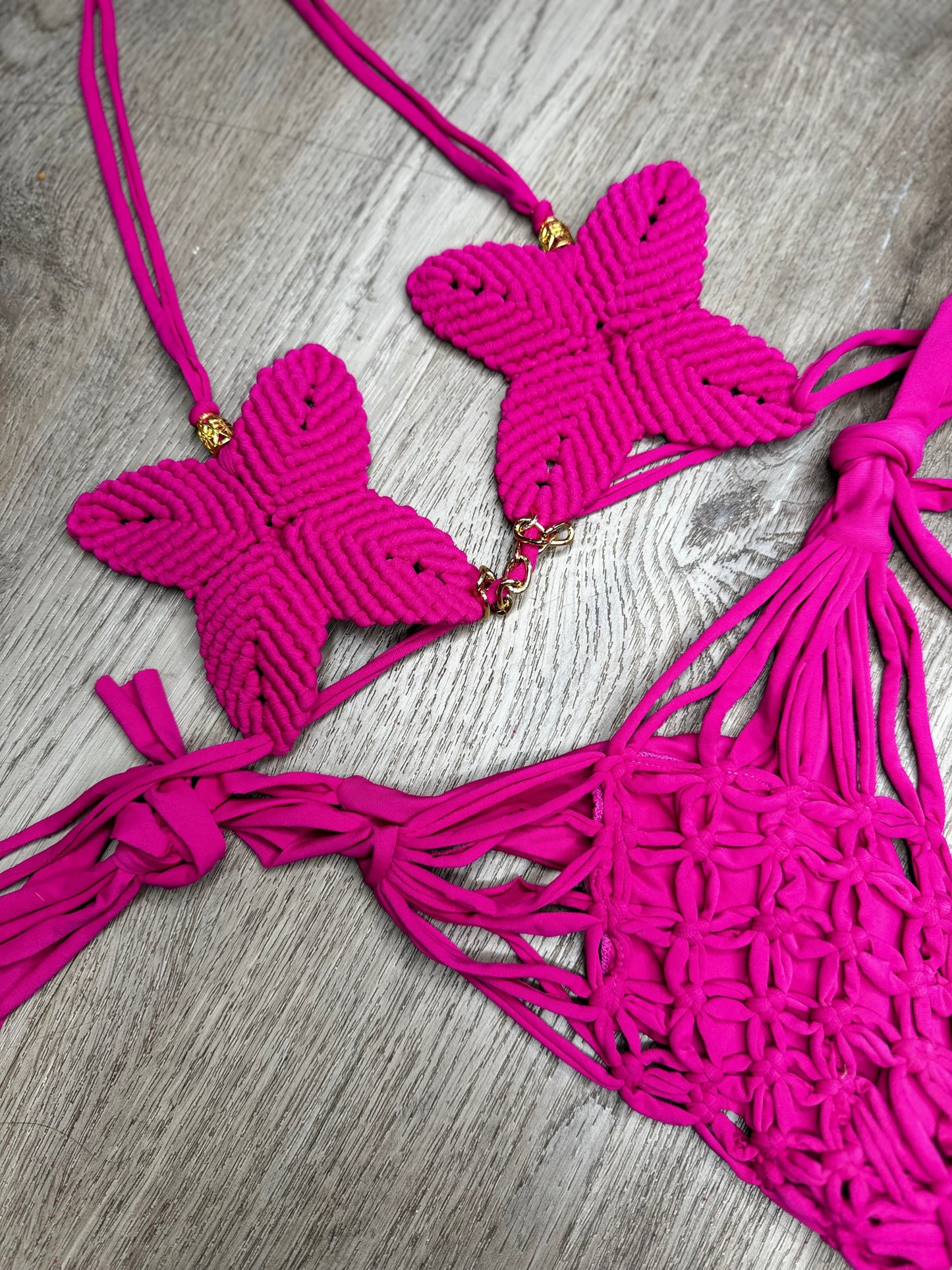 Mariposa bikini set macrame