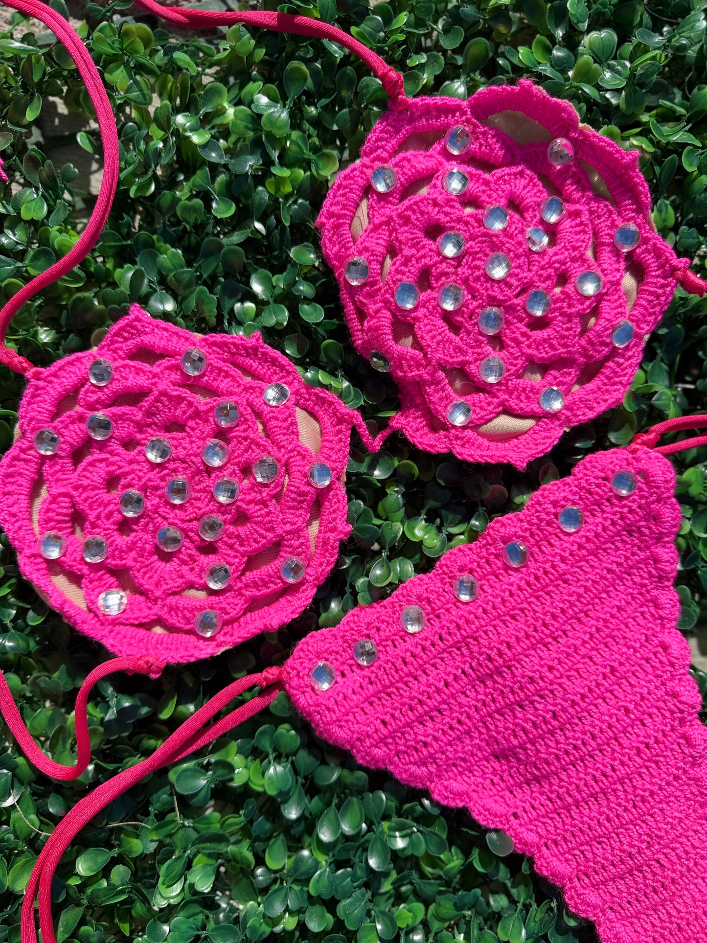 Flor de loto crochet bikini set