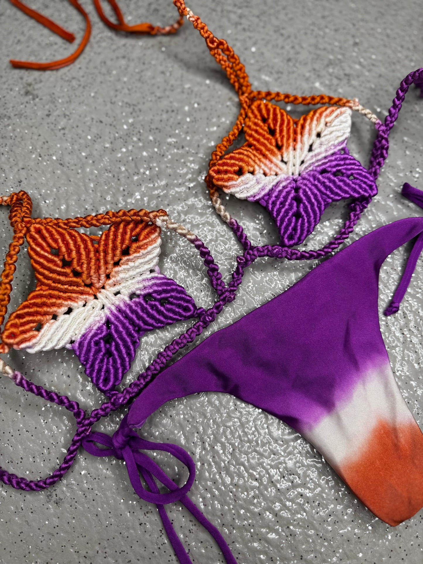 Estrellas macrame bikini set