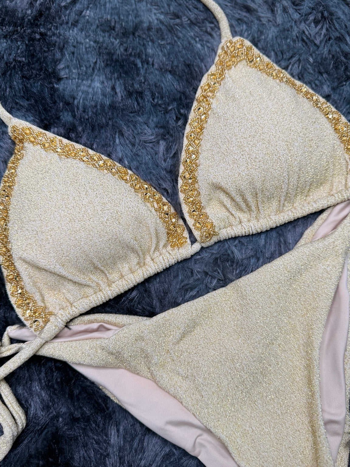 Ornate Bikini Set gold product detail