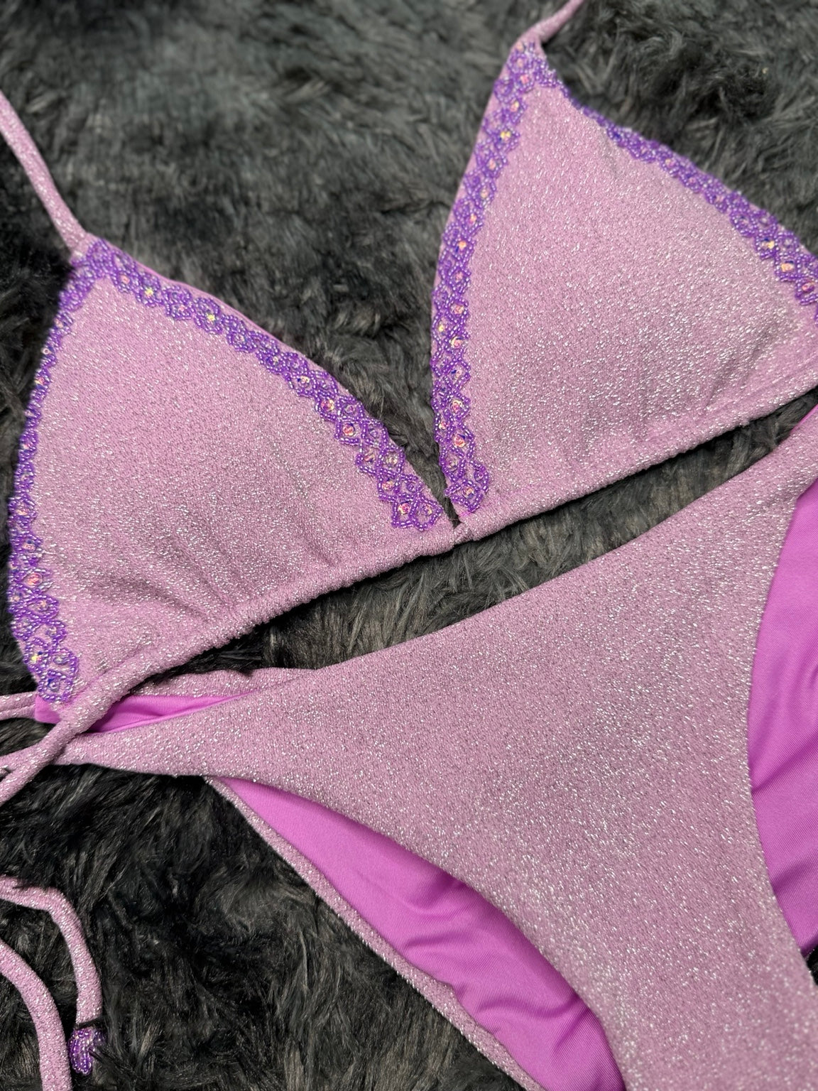 Ornate Bikini Set pink-detail product detail