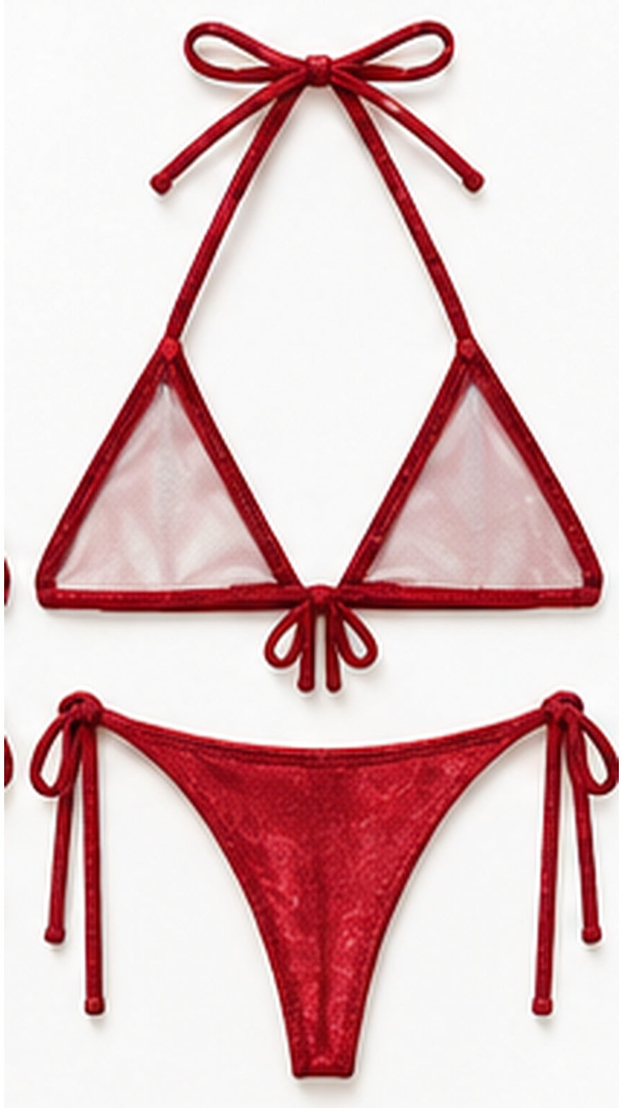 Royal Jewel Bikini Set red back studio 9:16
